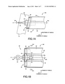 Tow hook support device for vehicle diagram and image