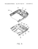 BATTERY COVER LATCH MECHANISM AND PORTABLE ELECTRONIC DEVICE USING THE     SAME diagram and image