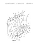 VEHICLE SEATING ARRANGEMENT INCLUDING A COLLAPSIBLE SEAT diagram and image