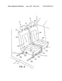 VEHICLE SEATING ARRANGEMENT INCLUDING A COLLAPSIBLE SEAT diagram and image