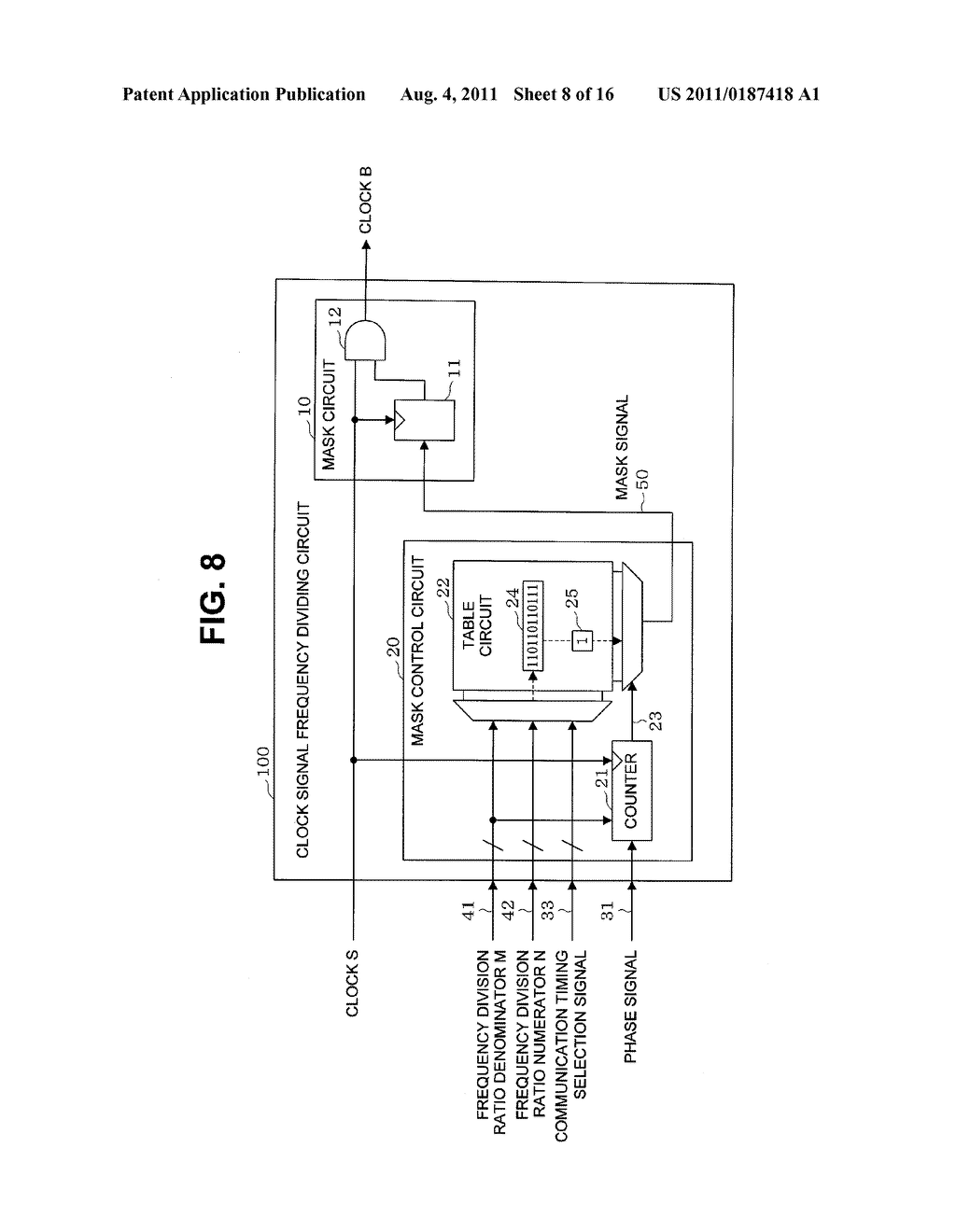 CLOCK SIGNAL FREQUENCY DIVIDING CIRCUIT AND METHOD - diagram, schematic, and image 09