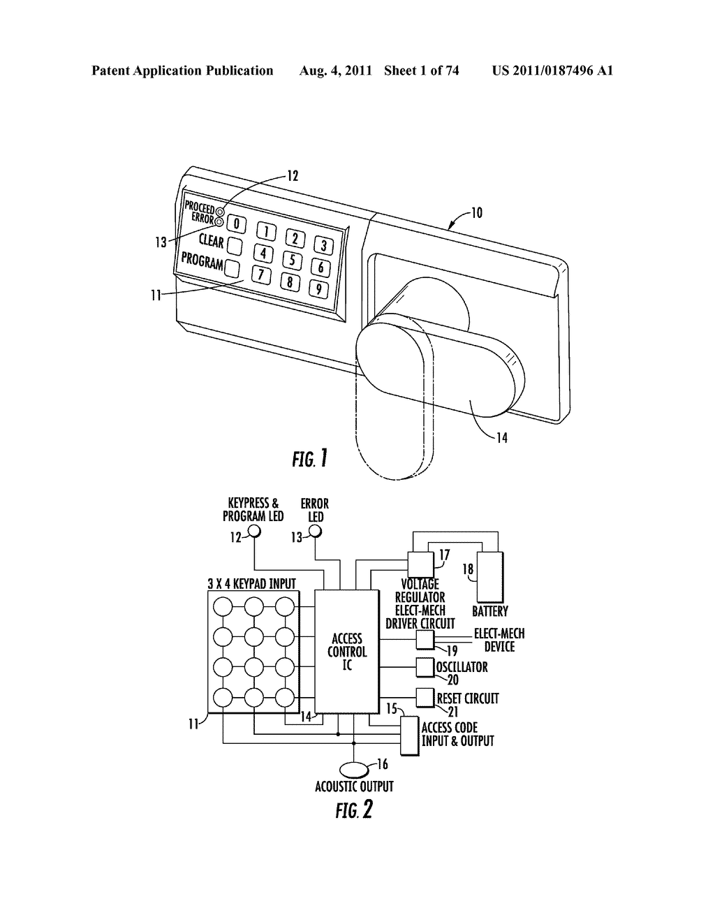 Electronic Access Control Device and Management System - diagram, schematic, and image 02