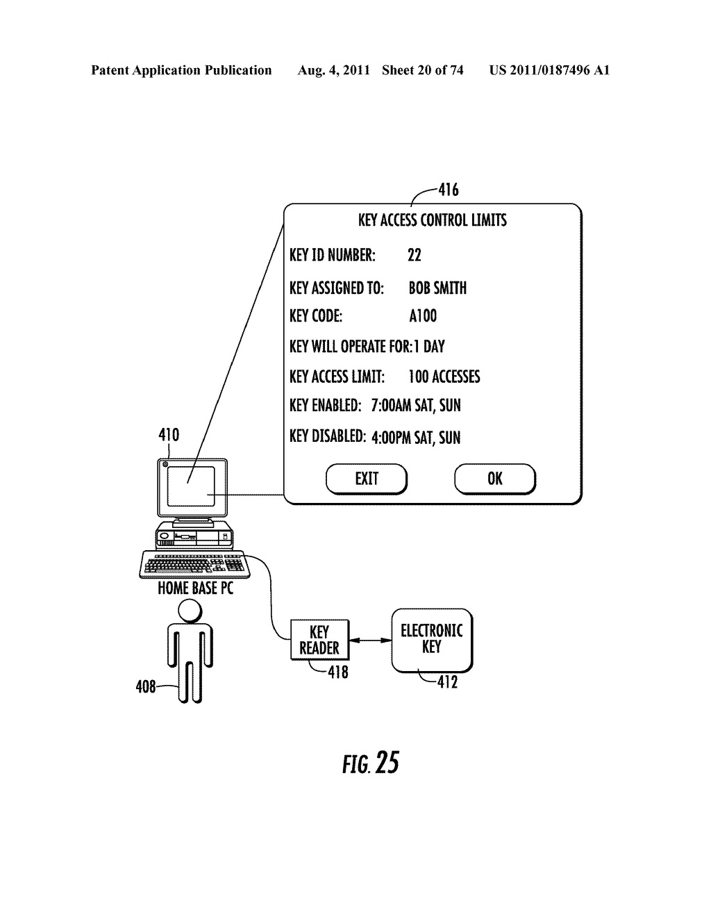 Electronic Access Control Device and Management System - diagram, schematic, and image 21