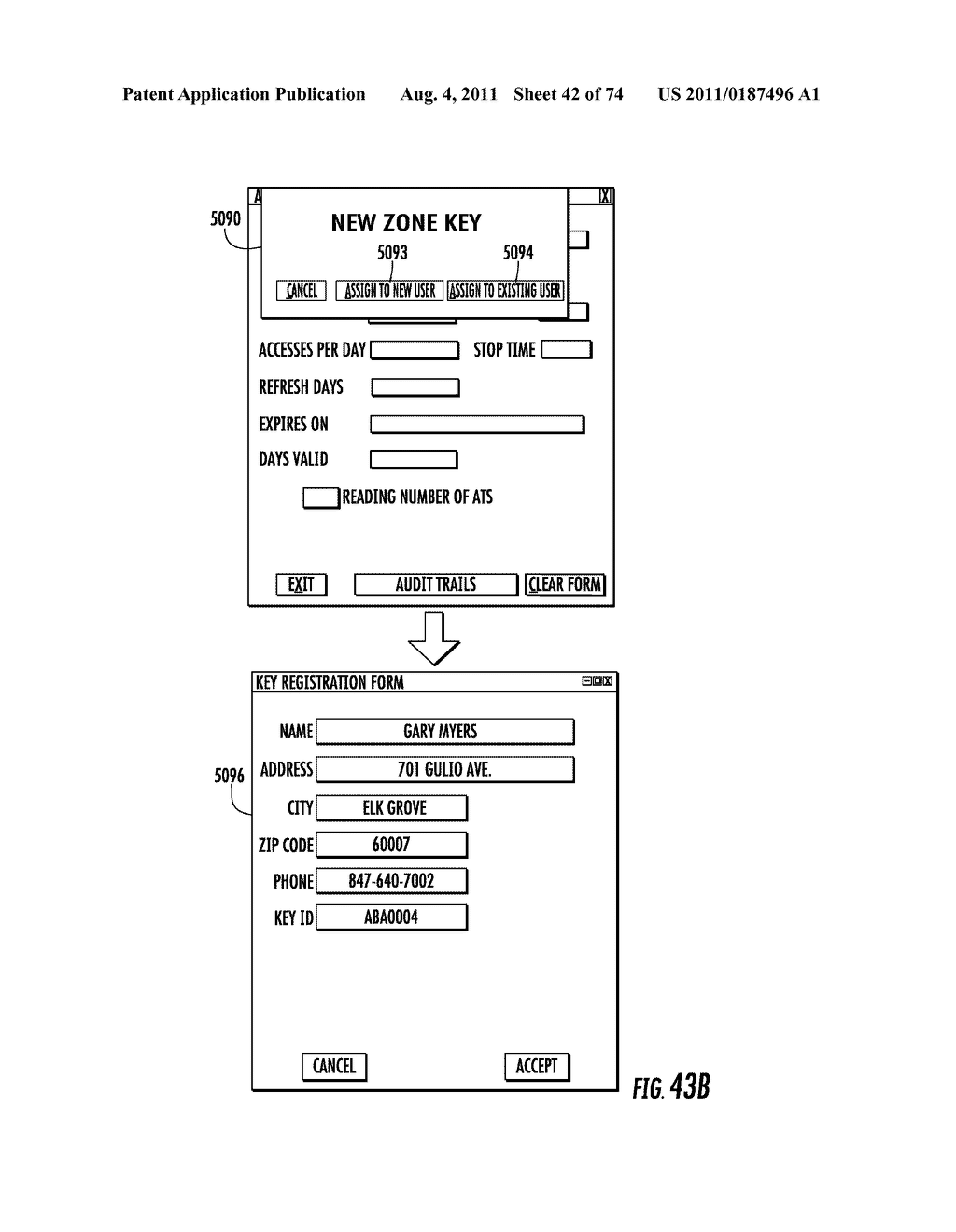 Electronic Access Control Device and Management System - diagram, schematic, and image 43