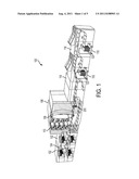 APPARATUSES INCLUDING A VIBRATING STRIPPING DEVICE FOR STRIPPING PRINT     MEDIA FROM A BELT AND METHODS OF STRIPPING PRINT MEDIA FROM BELTS diagram and image