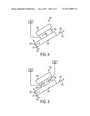 APPARATUSES INCLUDING A VIBRATING STRIPPING DEVICE FOR STRIPPING PRINT     MEDIA FROM A BELT AND METHODS OF STRIPPING PRINT MEDIA FROM BELTS diagram and image