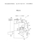 Fixing Device Having Adjustment Mechanism for Adjusting Sheet Discharging     Direction diagram and image