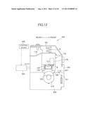 Fixing Device Having Adjustment Mechanism for Adjusting Sheet Discharging     Direction diagram and image