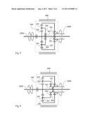 PENETRATING SHAFT TYPE PLANETARY GEAR TRAIN WITH BIDIRECTIONAL INPUT AND     ONE-WAY OUTPUT diagram and image