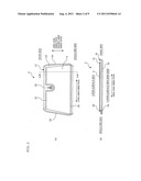 Living body pressing device, method of manufacturing same, and blood     pressure measuring device diagram and image