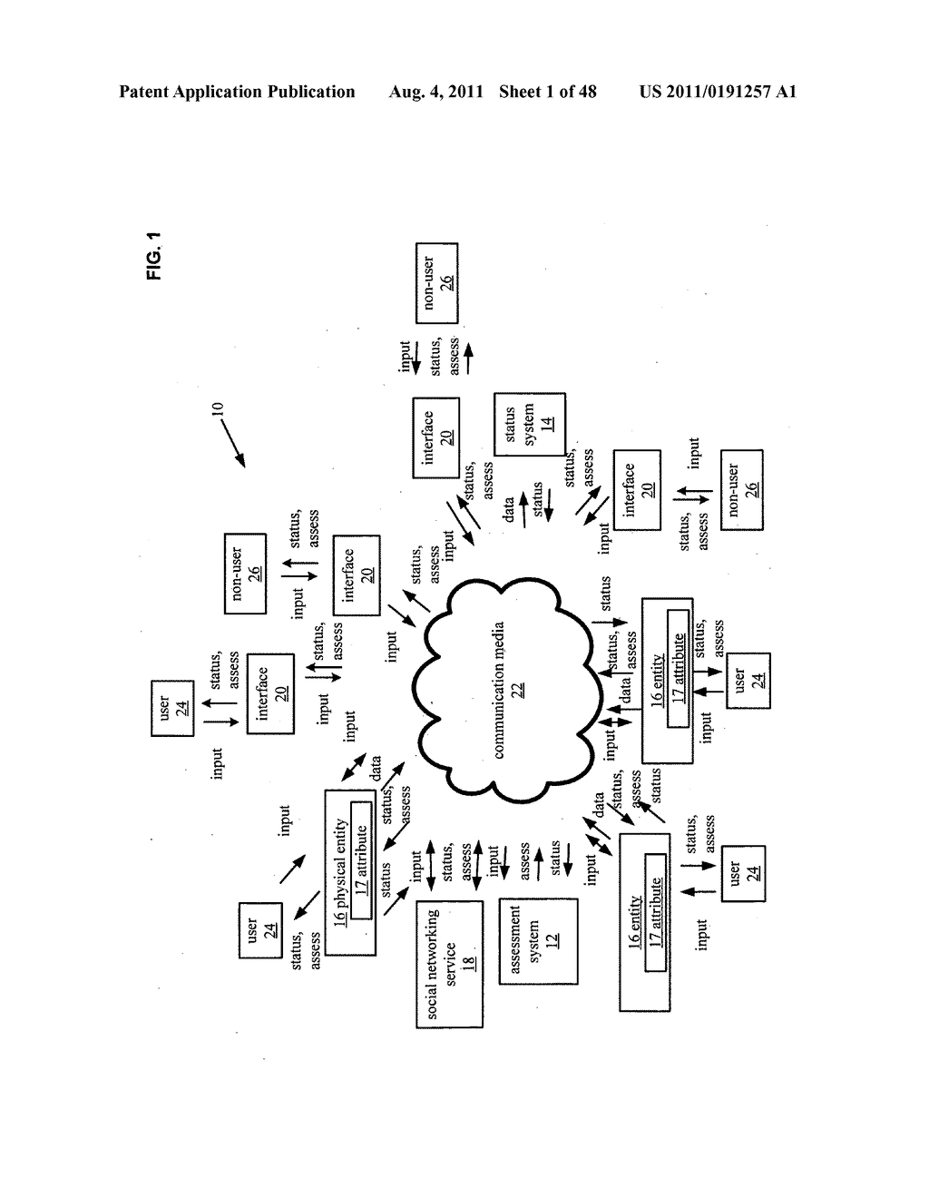 System and method for output of comparison of physical entities of a     received selection and associated with a social network - diagram, schematic, and image 02