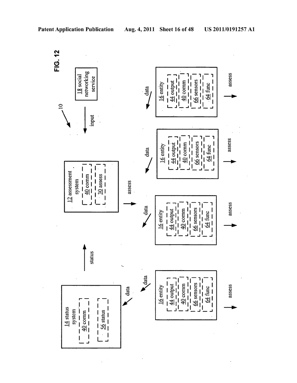 System and method for output of comparison of physical entities of a     received selection and associated with a social network - diagram, schematic, and image 17