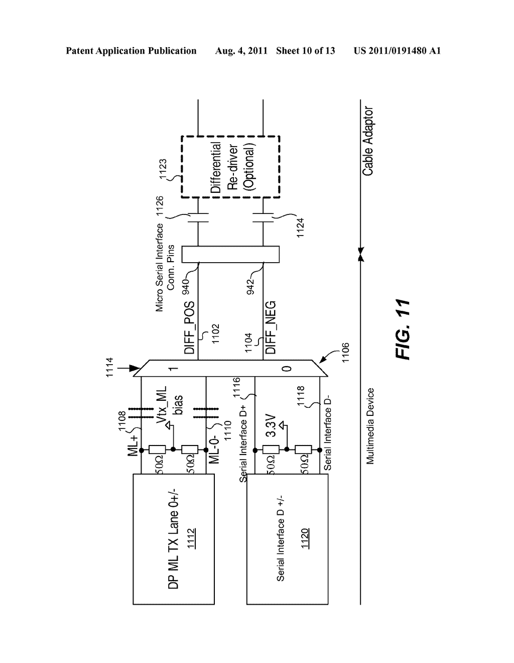 PACKET-BASED DIGITAL DISPLAY INTERFACE SIGNAL MAPPING TO MICRO SERIAL     INTERFACE - diagram, schematic, and image 11
