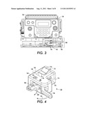 LATCHING MECHANISM FOR HOLDING A REMOVABLE COMPONENT IN A MOUNT diagram and image