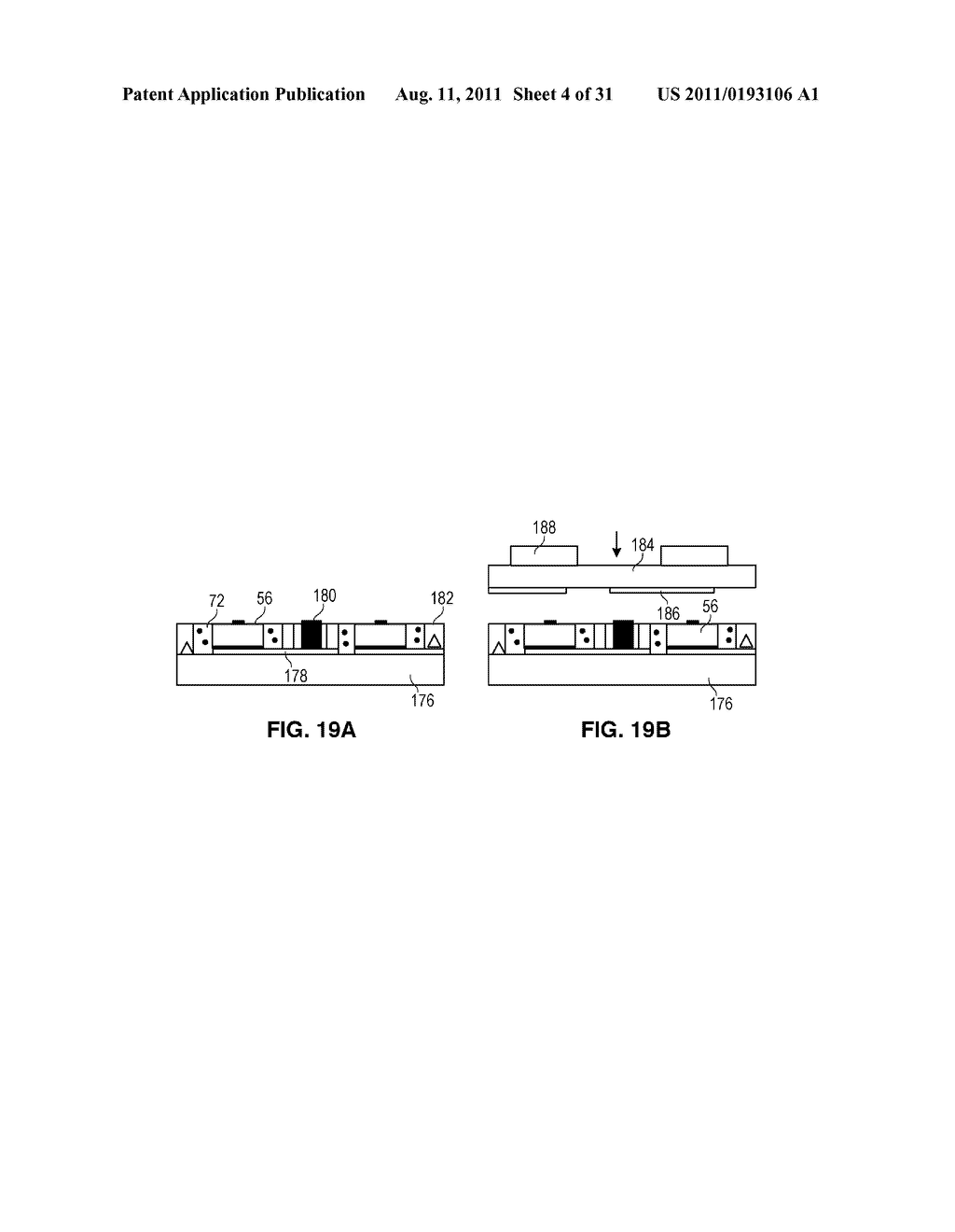 Solid State Light Sheet for General Illumination Having Metal     Interconnector Through Layer for Connecting Dies in Series - diagram, schematic, and image 05