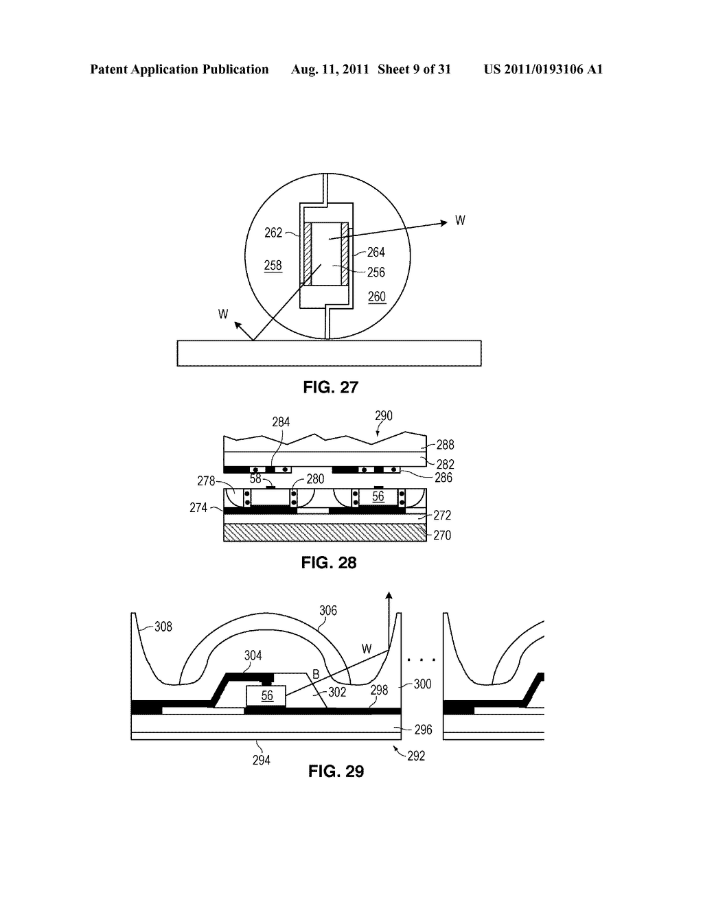 Solid State Light Sheet for General Illumination Having Metal     Interconnector Through Layer for Connecting Dies in Series - diagram, schematic, and image 10