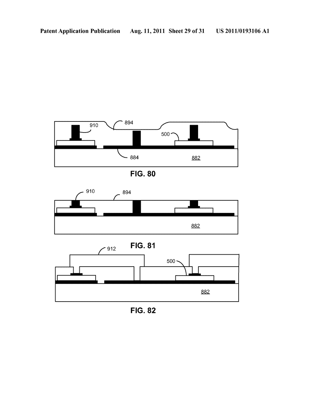 Solid State Light Sheet for General Illumination Having Metal     Interconnector Through Layer for Connecting Dies in Series - diagram, schematic, and image 30