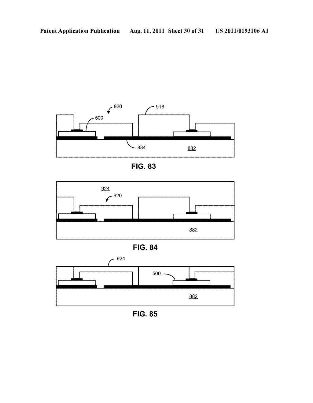 Solid State Light Sheet for General Illumination Having Metal     Interconnector Through Layer for Connecting Dies in Series - diagram, schematic, and image 31