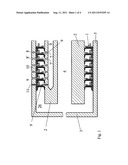 SEALING ARRANGEMENT BETWEEN A STATIONARY FIRST MACHINE PART AND A SECOND     MACHINE PART THAT ROTATES AROUND THE FIRST MACHINE PART diagram and image