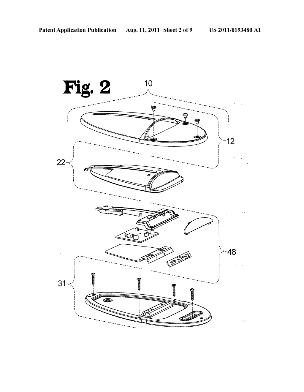 NON-INVASIVE HIGH INTENSITY LED DOCKING LIGHT AND METHOD FOR MOUNTING - diagram, schematic, and image 03