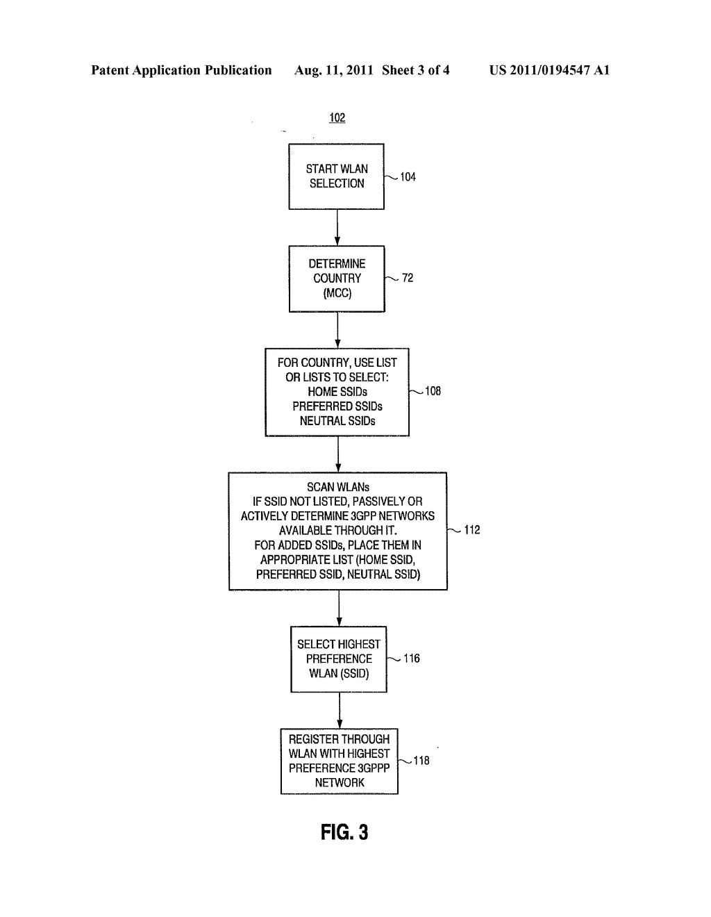 APPARATUS, AND ASSOCIATED METHOD, FOR FACILITATING WLAN SELECTION BY A     MOBILE NODE - diagram, schematic, and image 04