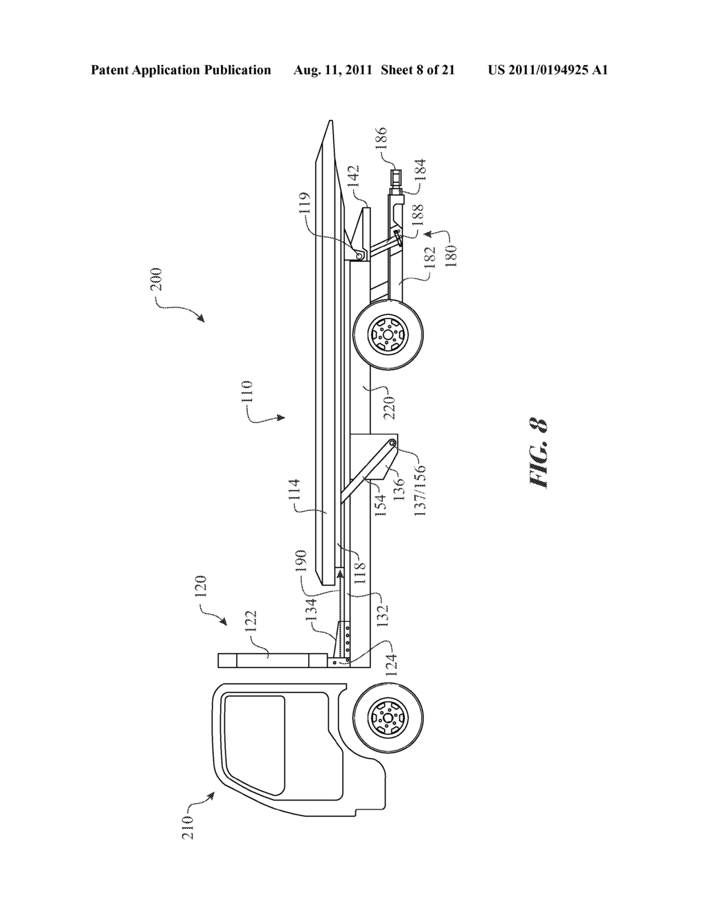 FLATBED TOW TRUCK PIVOTING PLATFORM ASSEMBLY AND METHOD OF USE - diagram, schematic, and image 09