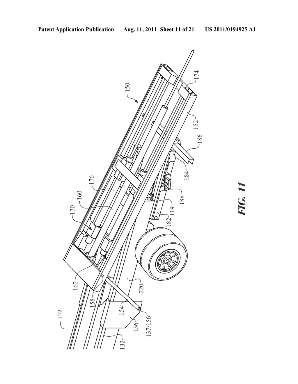 FLATBED TOW TRUCK PIVOTING PLATFORM ASSEMBLY AND METHOD OF USE - diagram, schematic, and image 12