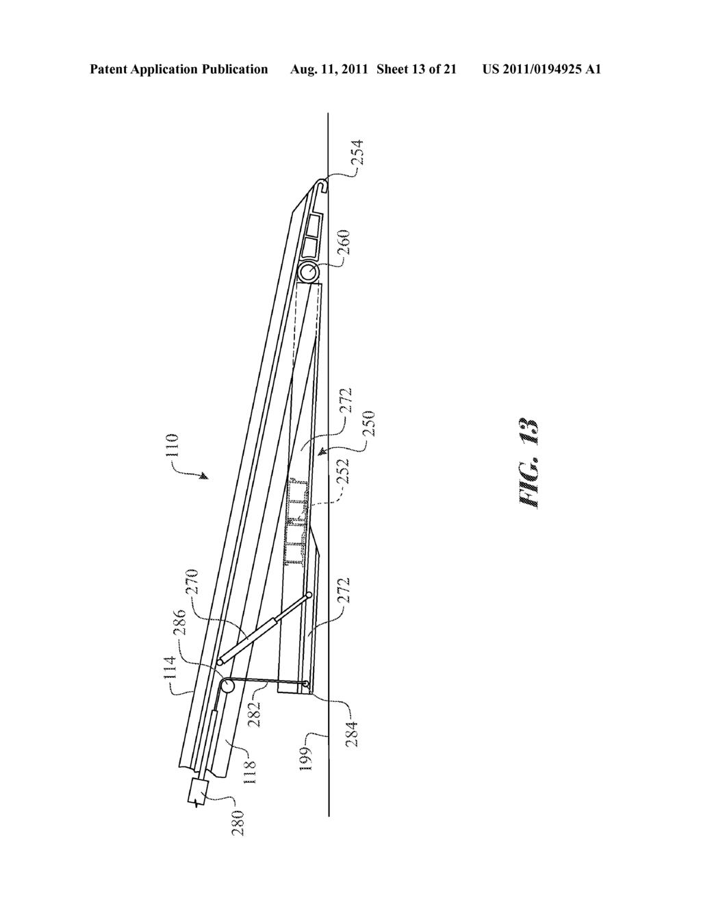 FLATBED TOW TRUCK PIVOTING PLATFORM ASSEMBLY AND METHOD OF USE - diagram, schematic, and image 14