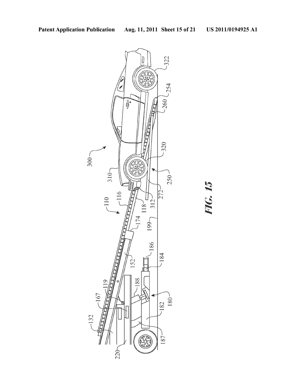 FLATBED TOW TRUCK PIVOTING PLATFORM ASSEMBLY AND METHOD OF USE - diagram, schematic, and image 16
