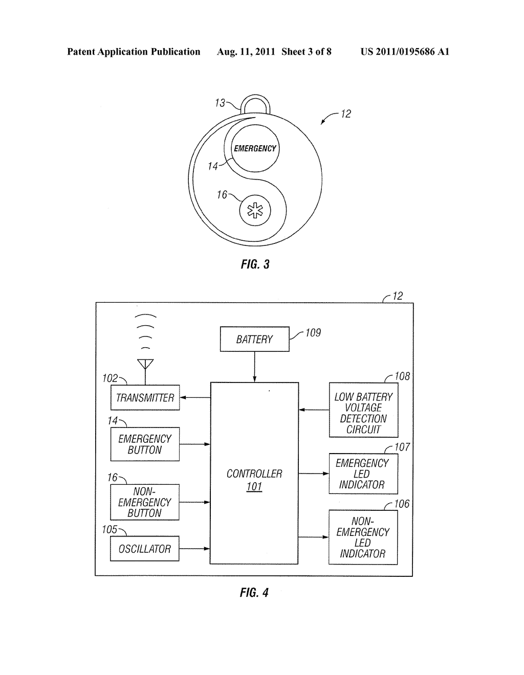 Personal Emergency Response System with Alternative Voice Line Capability - diagram, schematic, and image 04