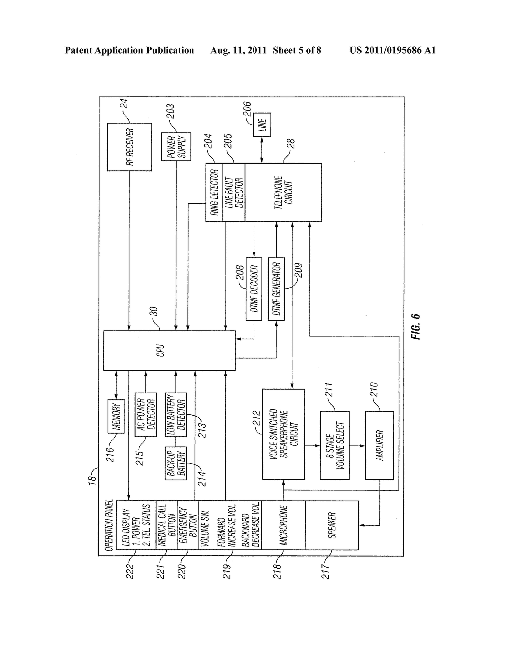 Personal Emergency Response System with Alternative Voice Line Capability - diagram, schematic, and image 06