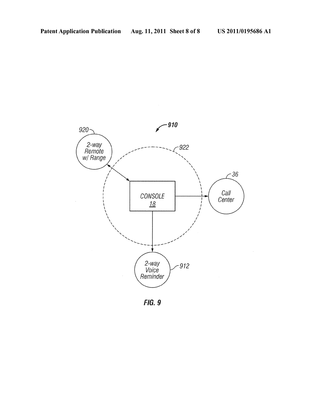 Personal Emergency Response System with Alternative Voice Line Capability - diagram, schematic, and image 09