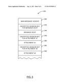 SYSTEM AND METHOD FOR PROCESSING ATTACHMENTS TO MESSAGES SENT TO A MOBILE     DEVICE diagram and image