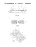 Absorbent Article with Bonded Web Material diagram and image