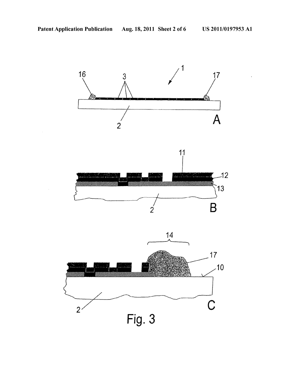 METHOD FOR CONNECTING THIN-FILM SOLAR CELLS AND THIN-FILM SOLAR MODULE - diagram, schematic, and image 03