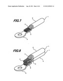 Electric wire with terminal and method of manufacturing the same diagram and image