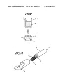 Electric wire with terminal and method of manufacturing the same diagram and image