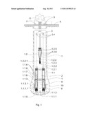 APPARATUS FOR BORING HOLES IN ROCK MASS diagram and image