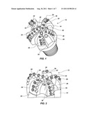 EARTH-BORING TOOLS INCLUDING ABRASIVE CUTTING STRUCTURES AND RELATED     METHODS diagram and image