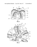 EARTH-BORING TOOLS INCLUDING ABRASIVE CUTTING STRUCTURES AND RELATED     METHODS diagram and image