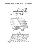 AERODYNAMIC STRUCTURE HAVING A RIDGED SOLAR PANEL AND AN ASSOCIATED METHOD diagram and image