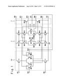 Differential amplifier architecture adapted to input level conversion diagram and image