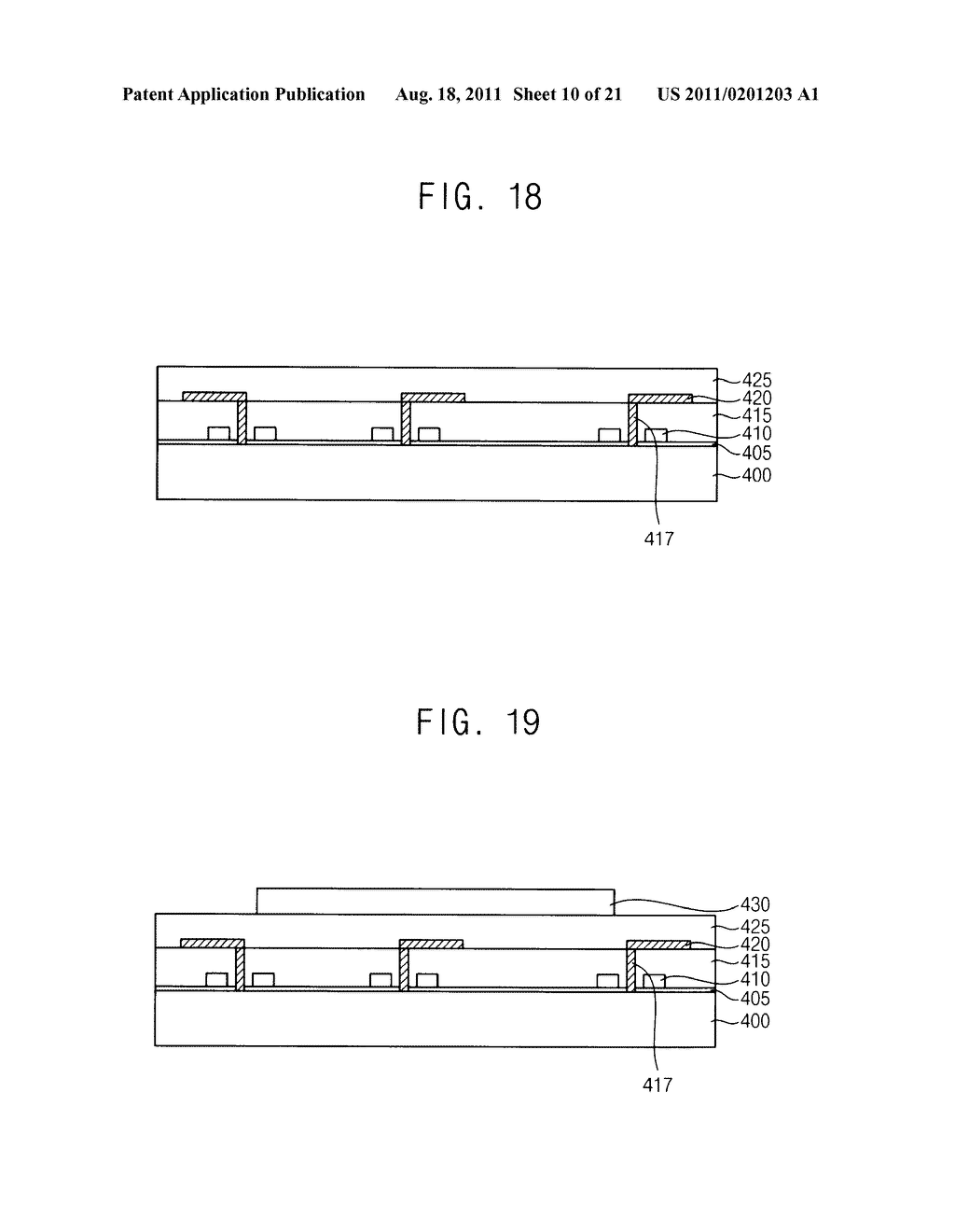 METHODS OF FORMING A HOLE HAVING A VERTICAL PROFILE AND SEMICONDUCTOR     DEVICES HAVING A VERTICAL HOLE - diagram, schematic, and image 11