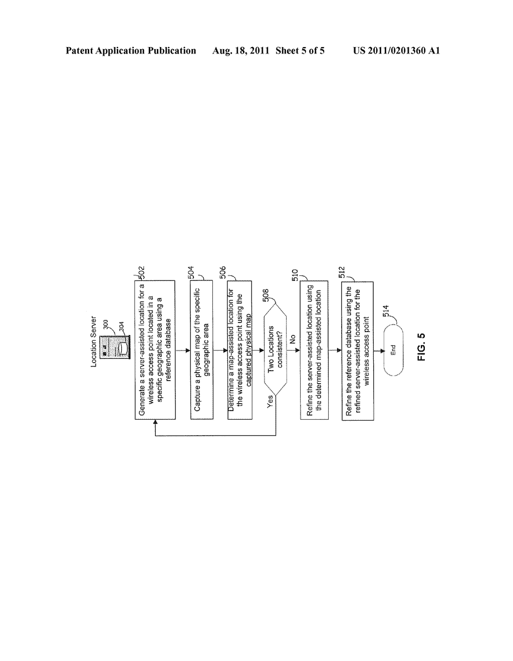 METHOD AND SYSTEM FOR PHYSICAL MAP-ASSISTED WIRELESS ACCESS POINT LOCATING - diagram, schematic, and image 06