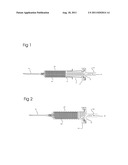 Adapter device for application of small amounts of fat graft material by     use of syringes diagram and image