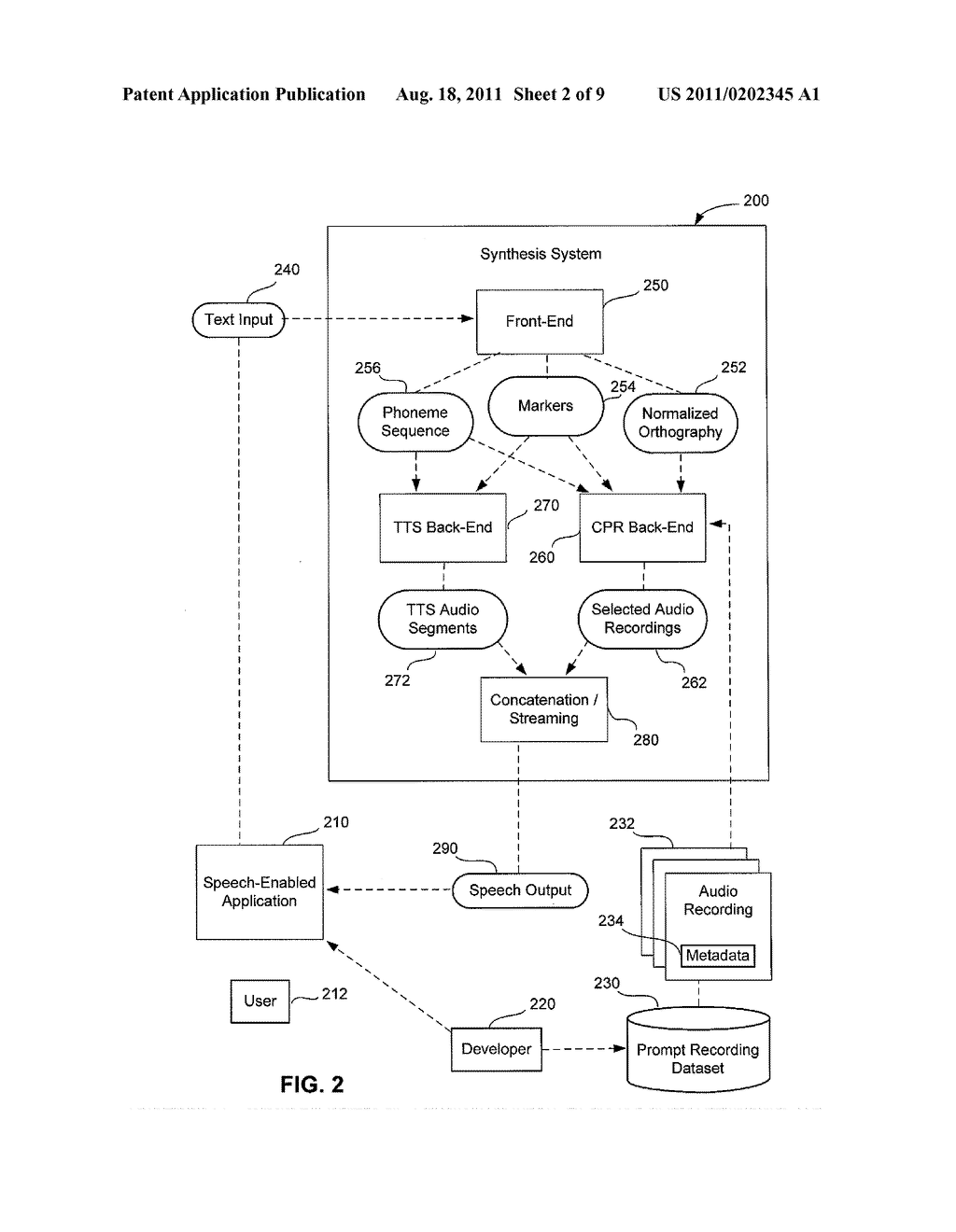 METHOD AND APPARATUS FOR GENERATING SYNTHETIC SPEECH WITH CONTRASTIVE     STRESS - diagram, schematic, and image 03