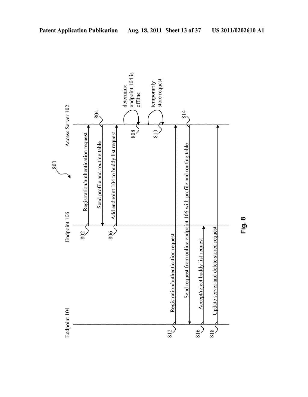 SYSTEM AND METHOD FOR SIGNALING AND DATA TUNNELING IN A PEER-TO-PEER     ENVIRONMENT - diagram, schematic, and image 14