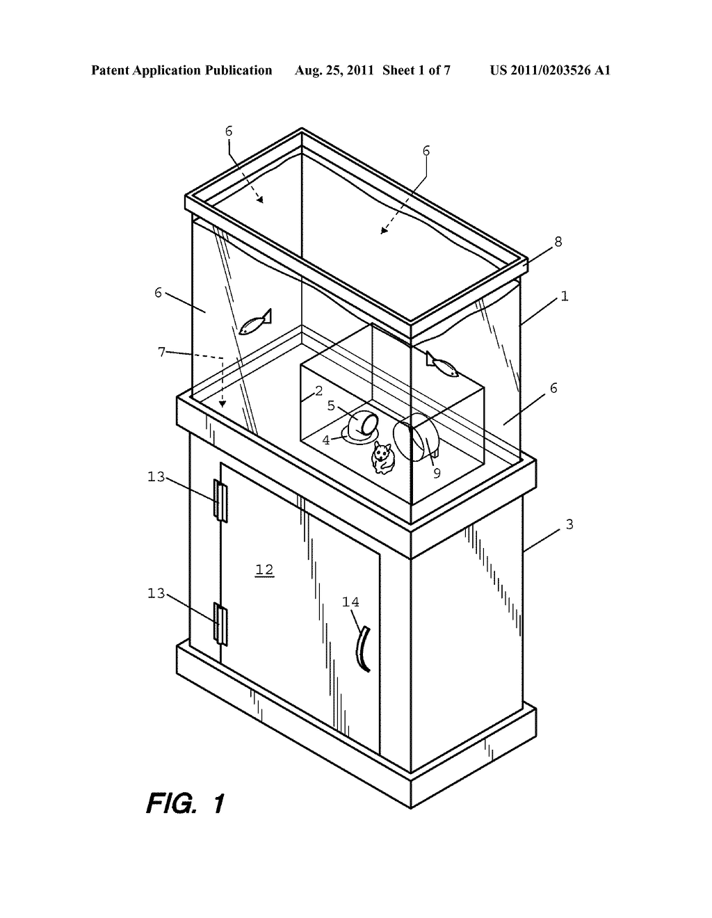 Integrated Aquarium and Small Animal Exhibit - diagram, schematic, and image 02