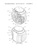 CONTAINER SYSTEMS WITH LIDS FOR UNIT DOSE DETERGENT COMPOSITIONS diagram and image