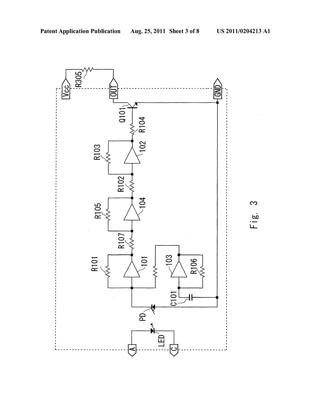 LIGHT AMPLIFICATION CIRCUIT AND PHOTOCOUPLER - diagram, schematic, and image 04